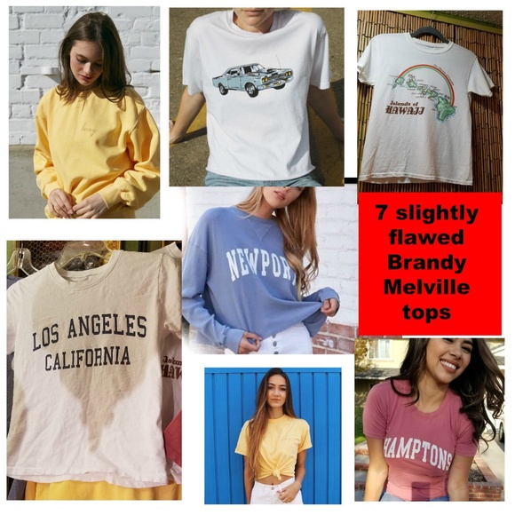 Brandy Melville Tops - 7 Brandy Melville tops with flaws